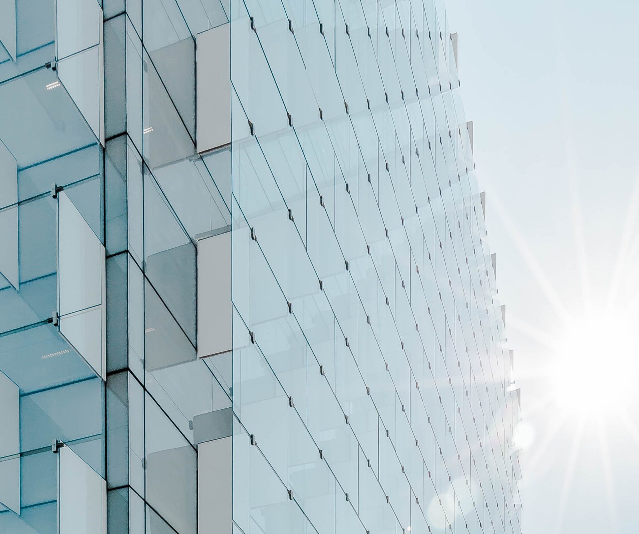 Glenmede headquarters modern architectural glass facade reflecting light