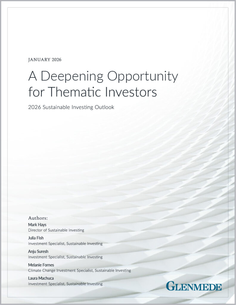 Glenmede Sustainable Investing Strategy Review report cover